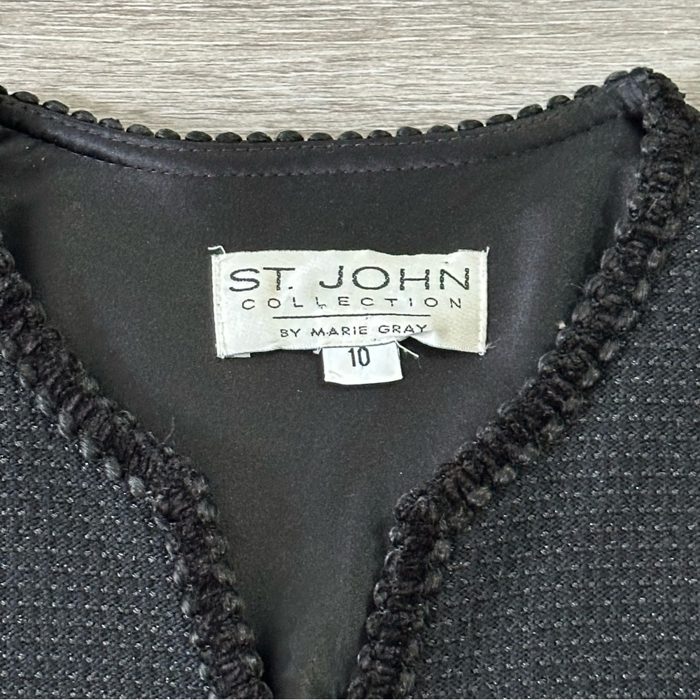 ST JOHN Shimmer Tweed 4 Pocket Evening Jacket - Picture 8 of 9